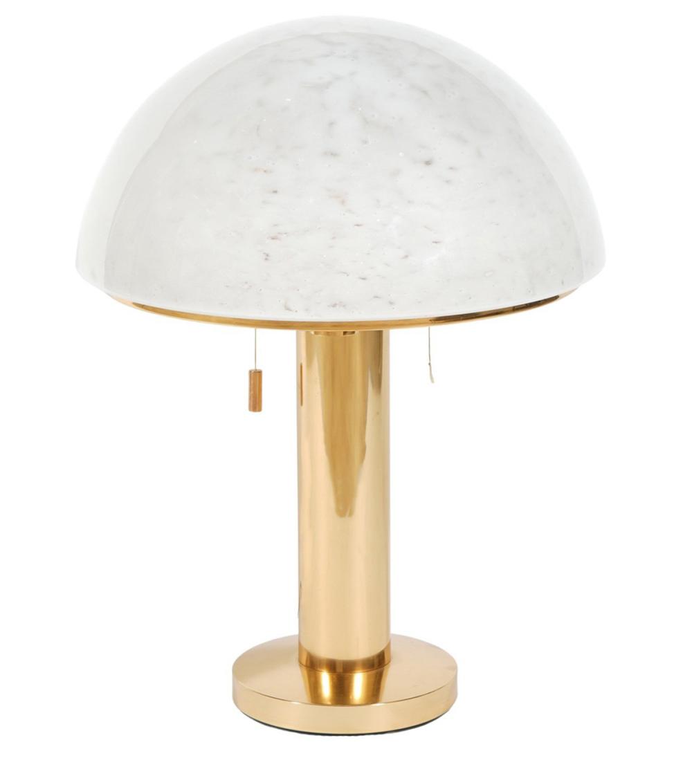 GLASHUTTE LIMBURG BRASS LAMP MUSHROOM 2cf02f