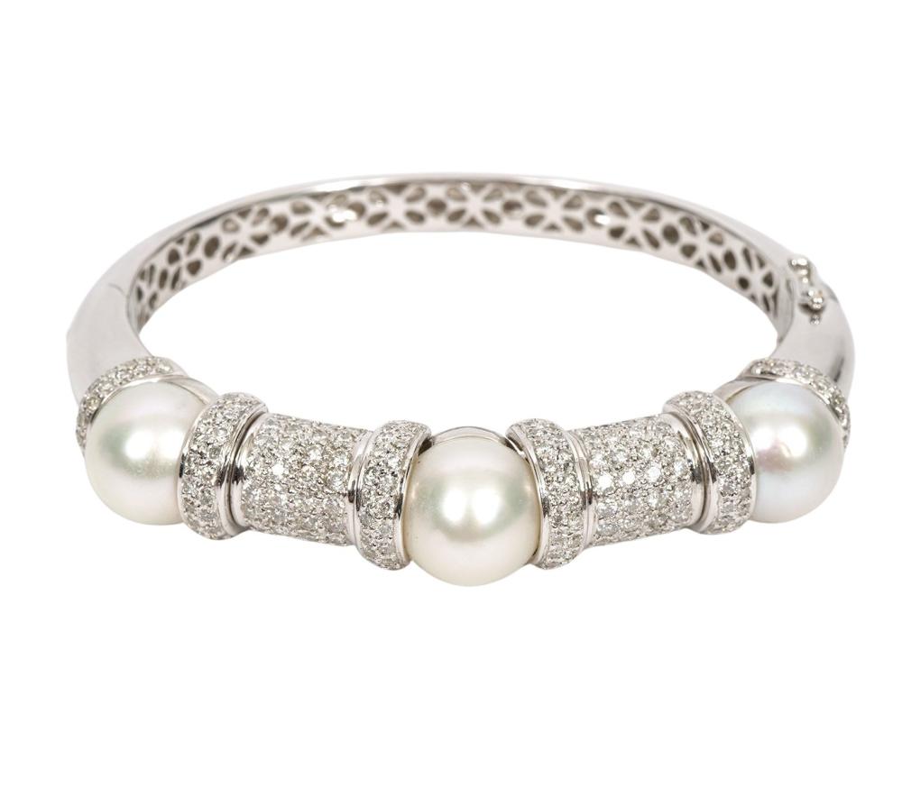 CONTEMPORARY DIAMOND PEARL 18K 2cf04b