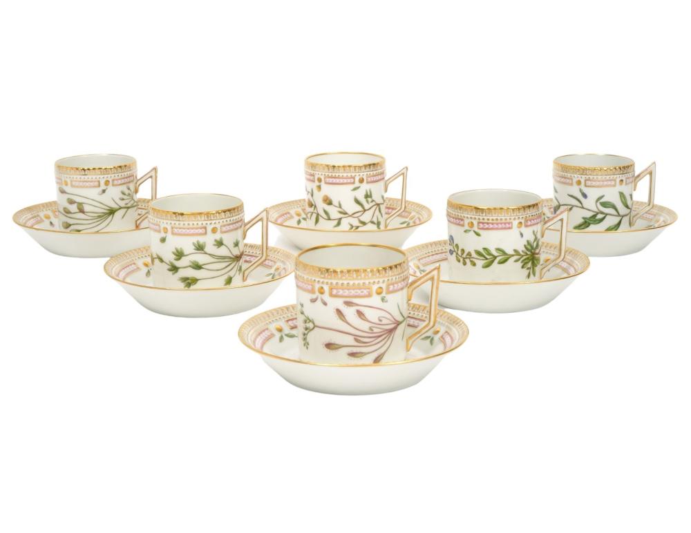 6 FLORA DANICA CHOCOLATE CUPS AND 2cf067