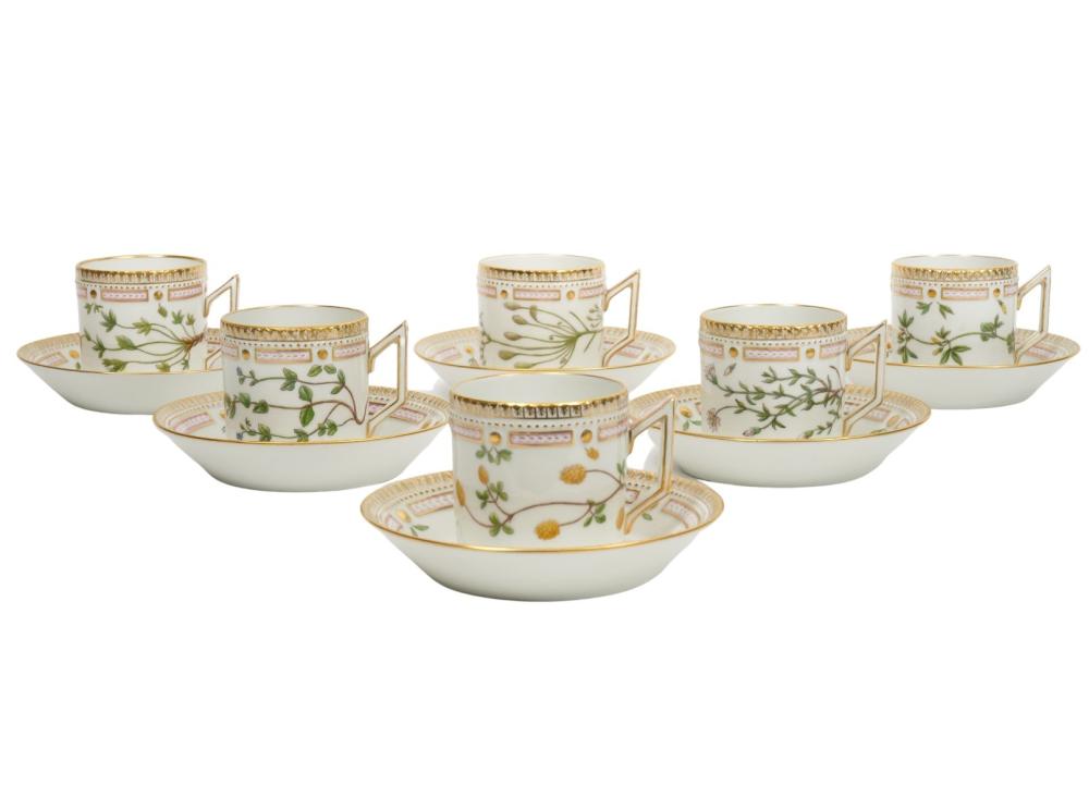 6 FLORA DANICA CHOCOLATE CUPS &