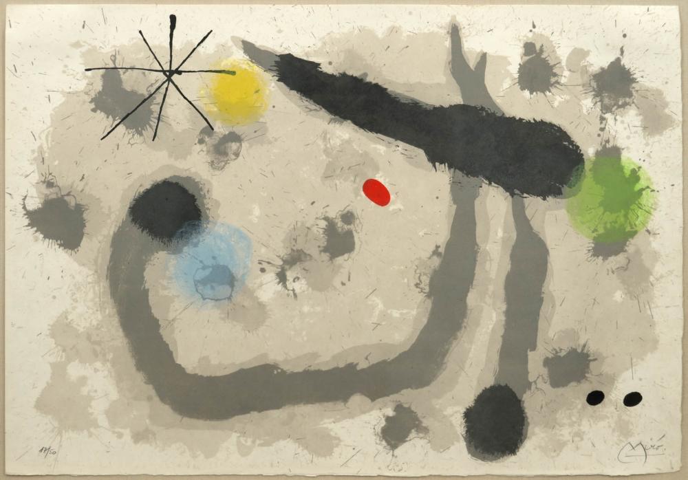 JOAN MIRO LE LÃ©ZARD AUX PLUMES