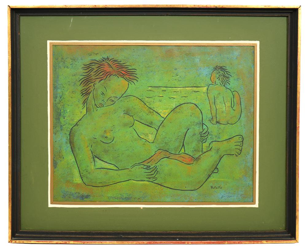 ANGEL BOTELLO LITHOGRAPH OF 'SUNNING