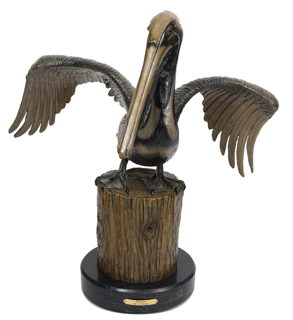 SANDRA KOOP POLYCHROME BRONZE PELICAN