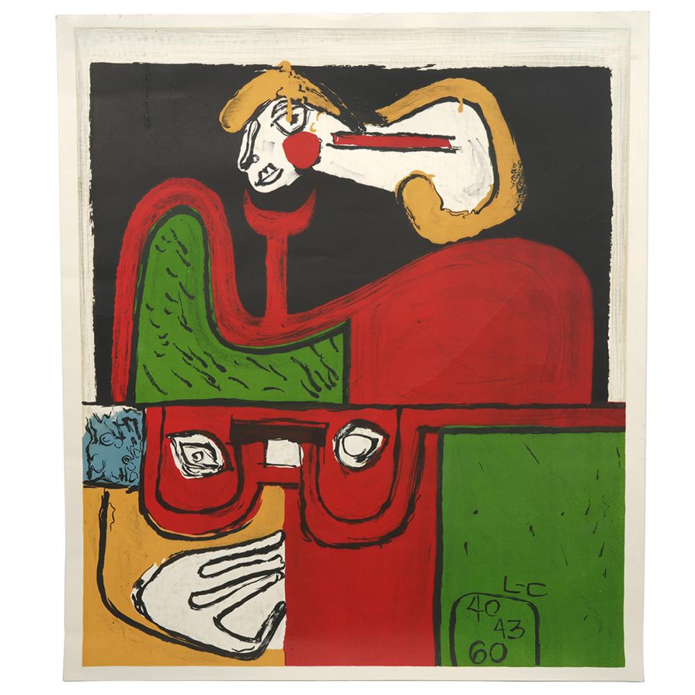 LE CORBUSIER LITHOGRAPH 'PORTRAIT'