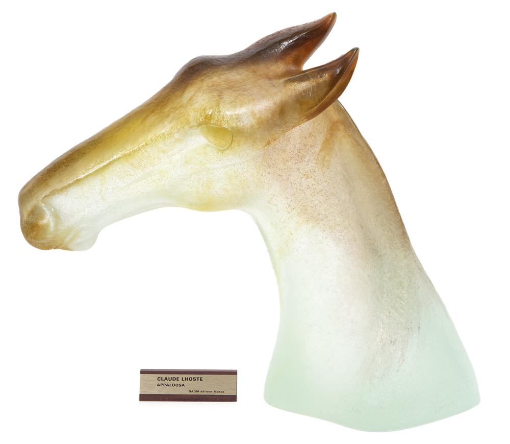 DAUM PATE DE VERRE GLASS APPALOOSA 2cf1b5