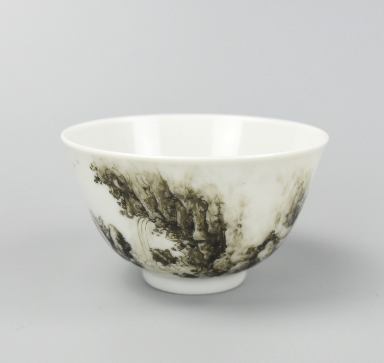 CHINESE GRISAILLE CUP W LANDSCAPE 20TH 2cf1d7