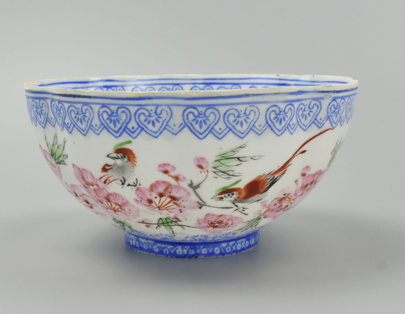 CHINESE LOBED "EGGSHELL" PORCELAIN