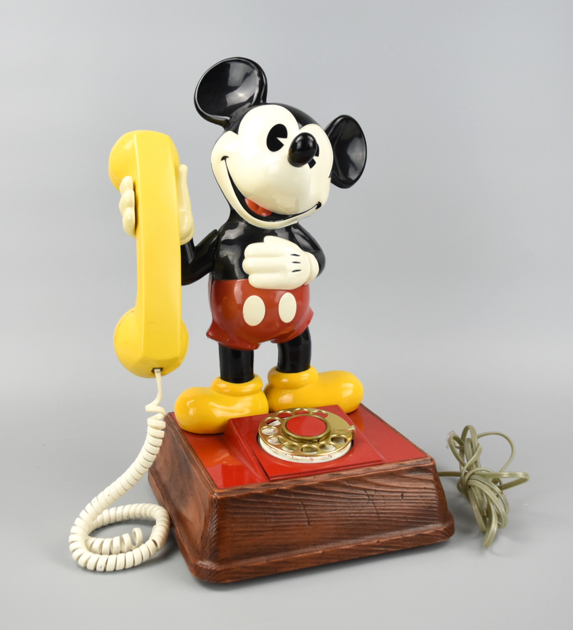 1976 MICKEY MOUSE ROTARY DIAL PHONE 2cf20e