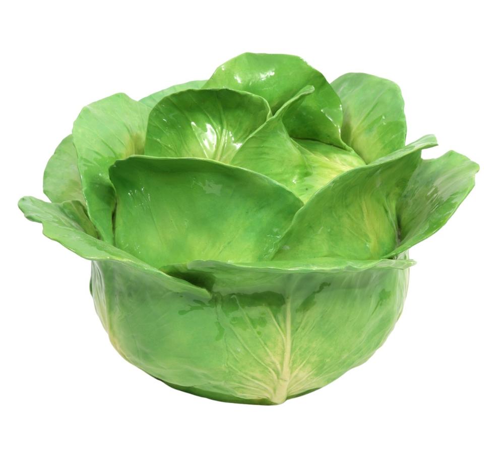 DODIE THAYER LARGE POTTERY LETTUCE