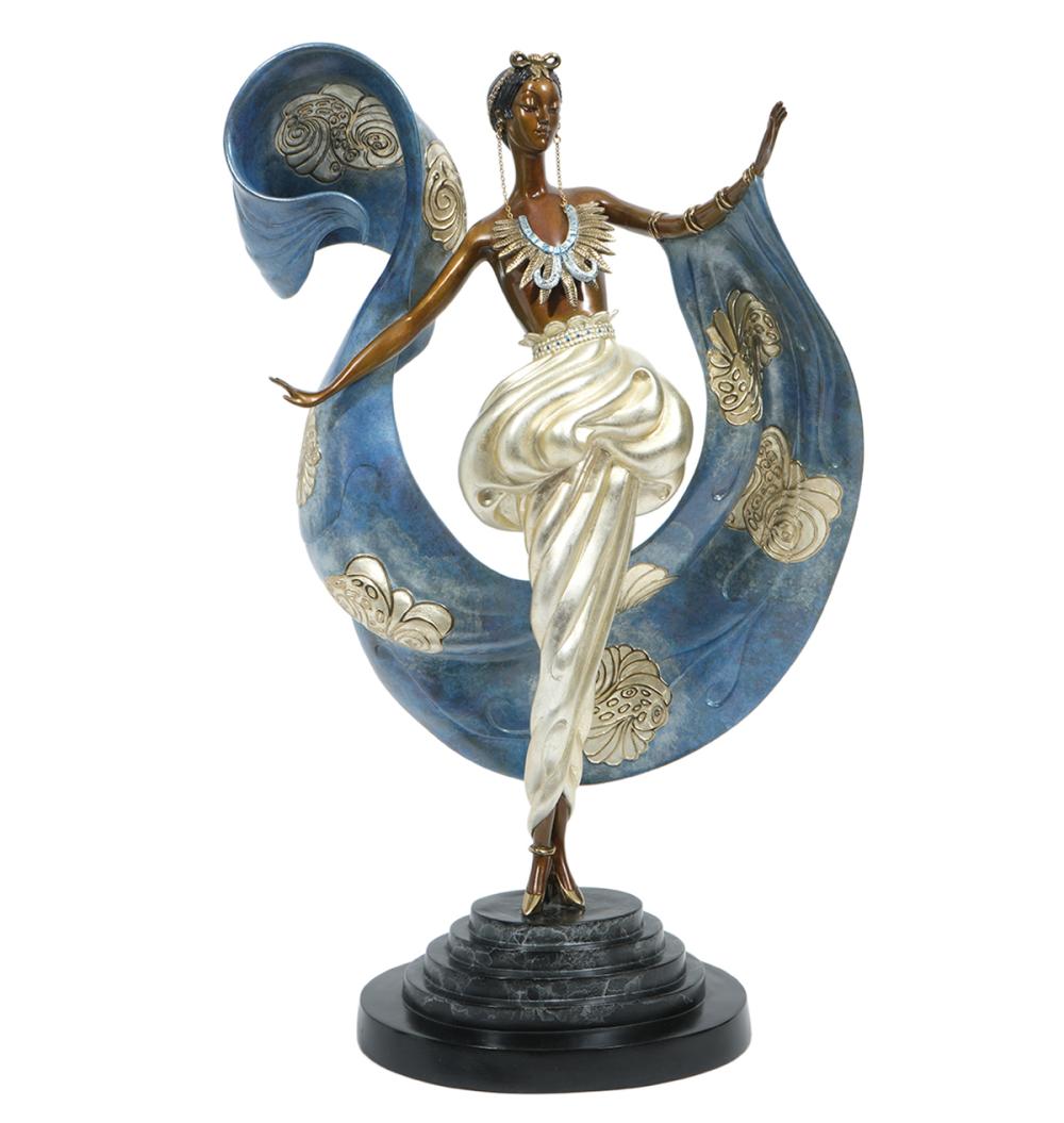 ERTE BRONZE DREAM GIRL SCULPTURERomain