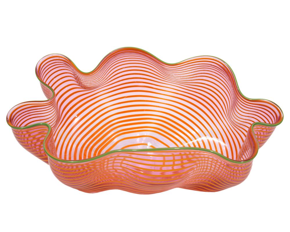 DALE CHIHULY LIP WRAP HAND BLOWN