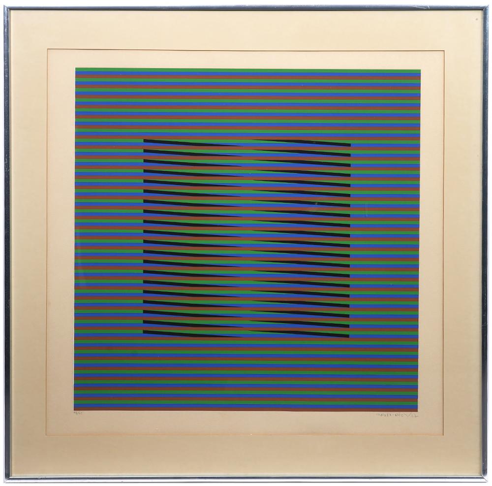 CARLOS CRUZ-DIEZ OP ART NUMBERED