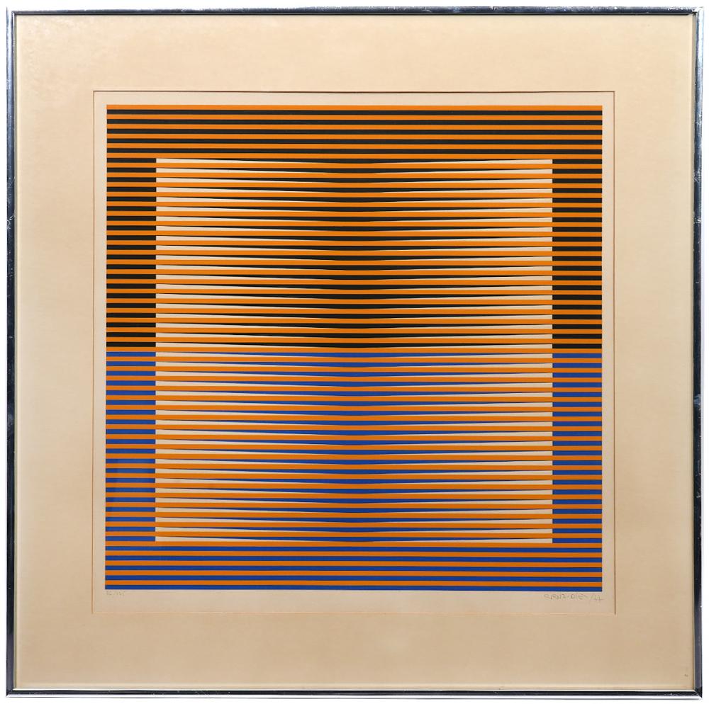 CARLOS CRUZ-DIEZ OP ART SERIGRAPH