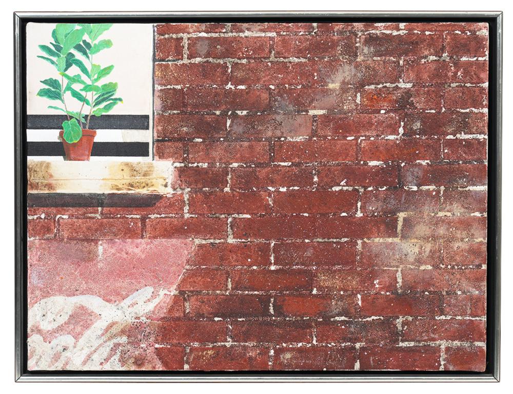 WALTER CADE BRICK WALL PAINTING 2cf312