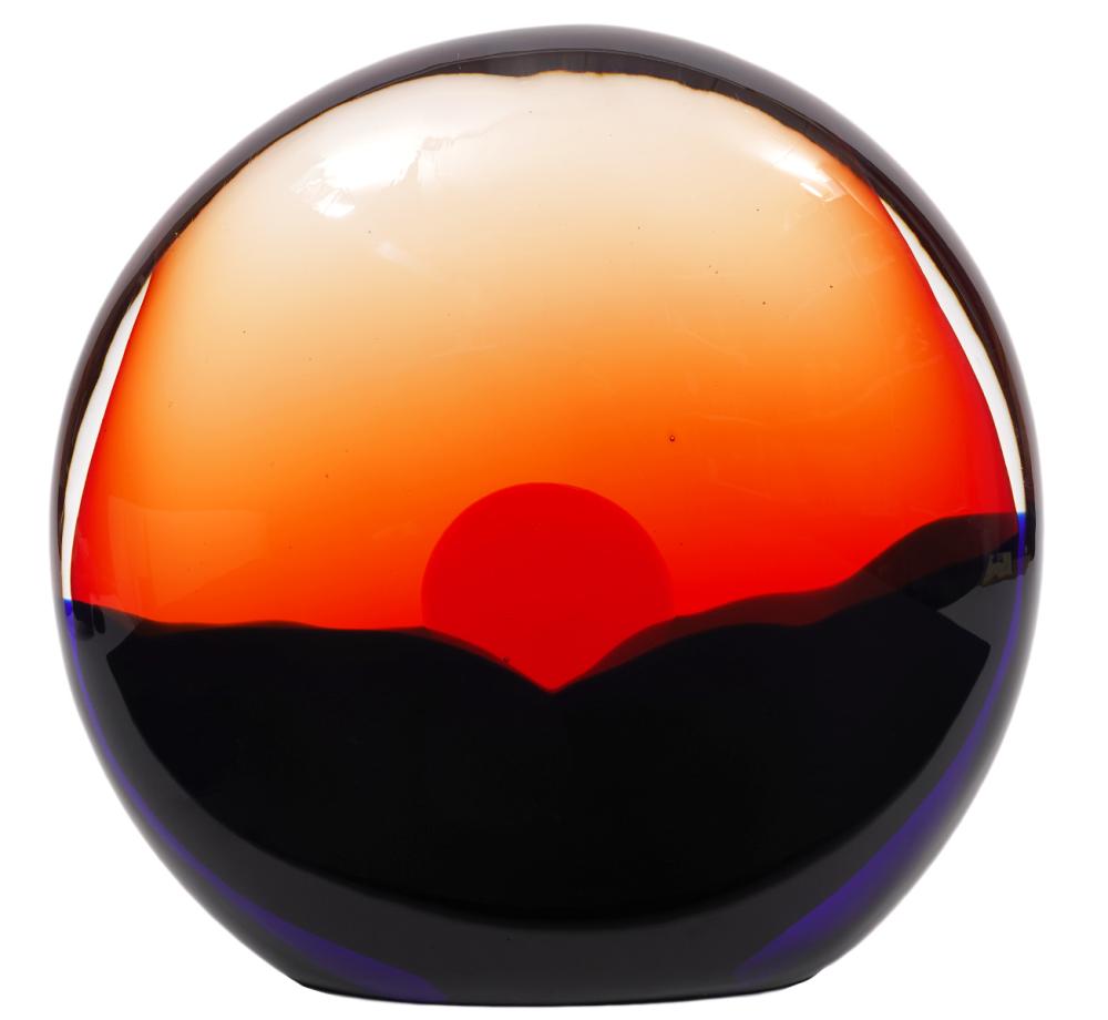 STEFANO TOSO MURANO GLASS 'SUNSET'