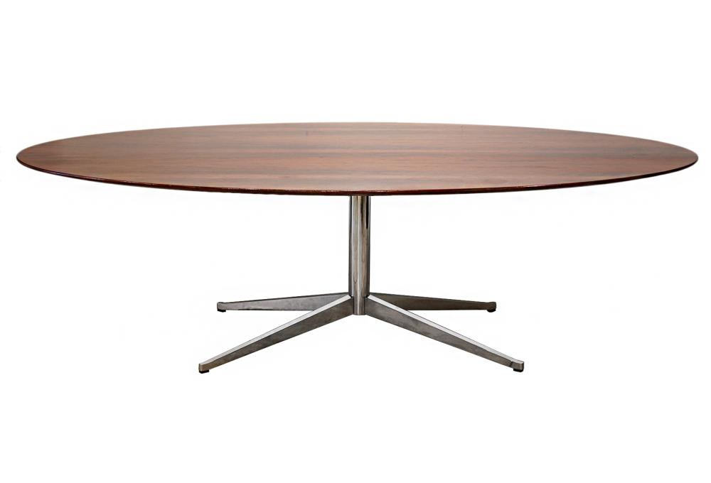 FLORENCE KNOLL ROSEWOOD OVAL DINING 2cf3ca