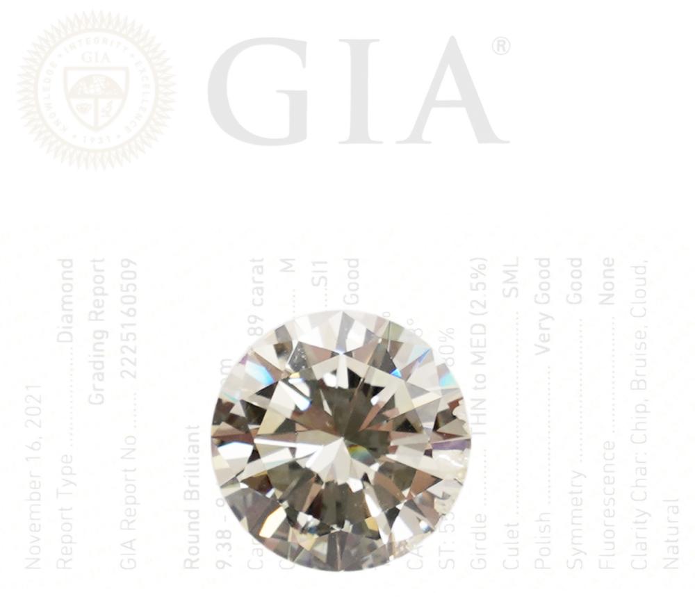 GIA CERTIFIED 2.89 CARAT ROUND