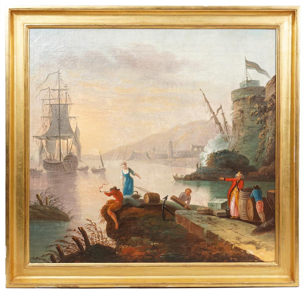 ITALIAN 18/19TH C. COASTAL SEASCAPE