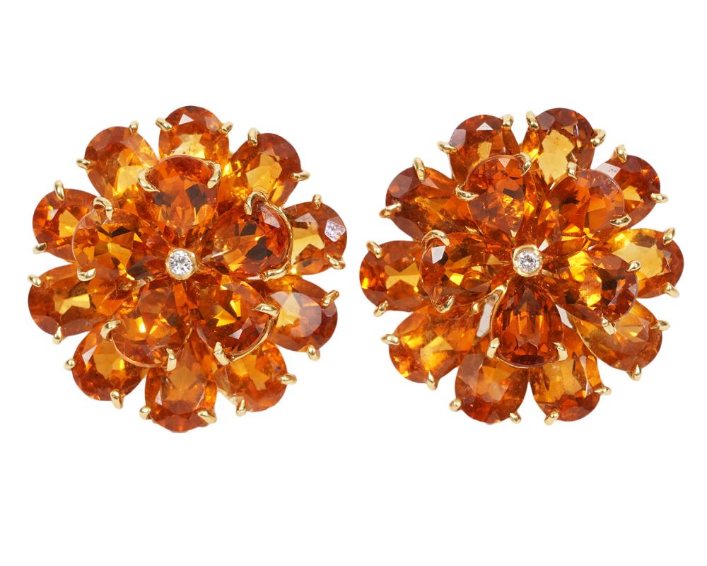 PR CITRINE DIAMOND EARRINGS 2cf4b1