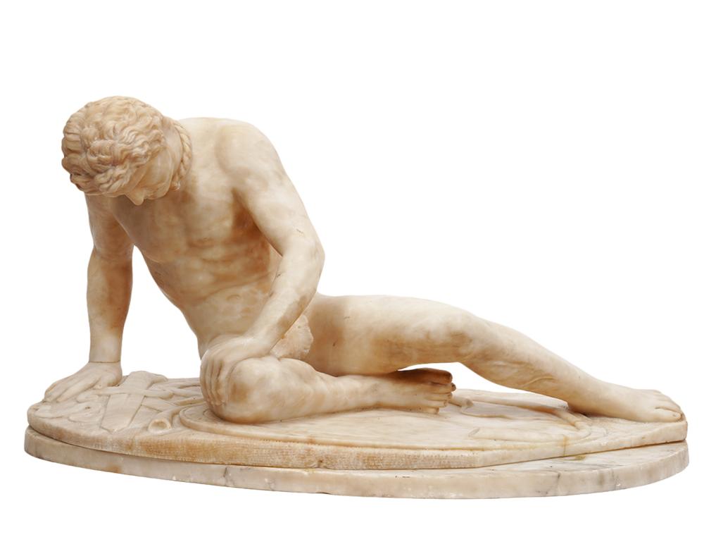 GRAND TOUR 'THE DYING GAUL' ALABASTER