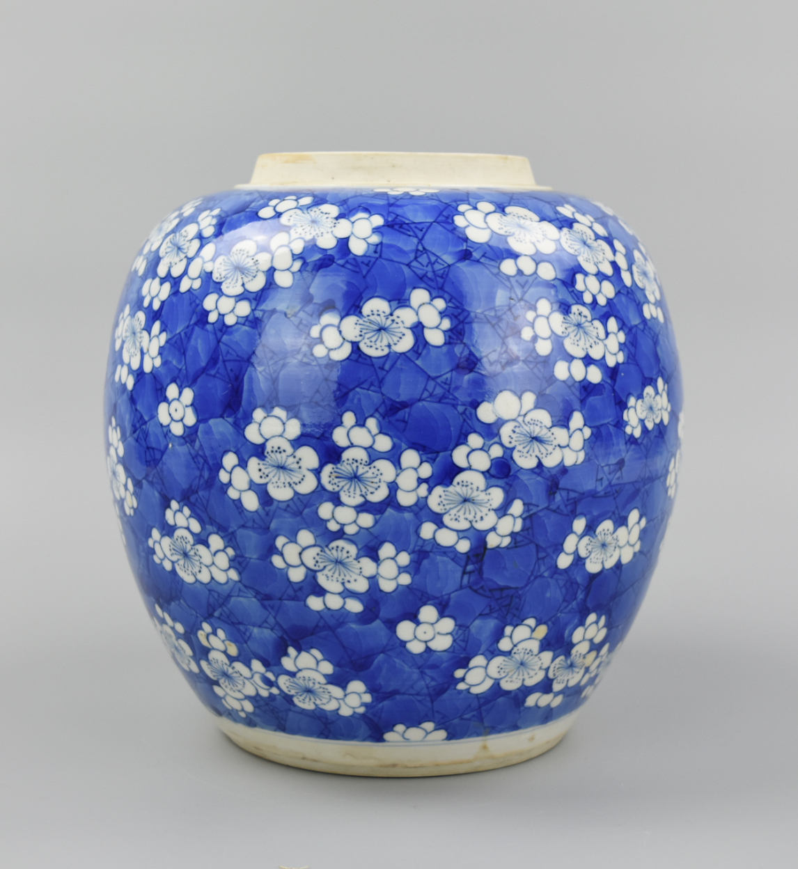 CHINESE BLUE WHITE PRUNUS JAR 2cf57d