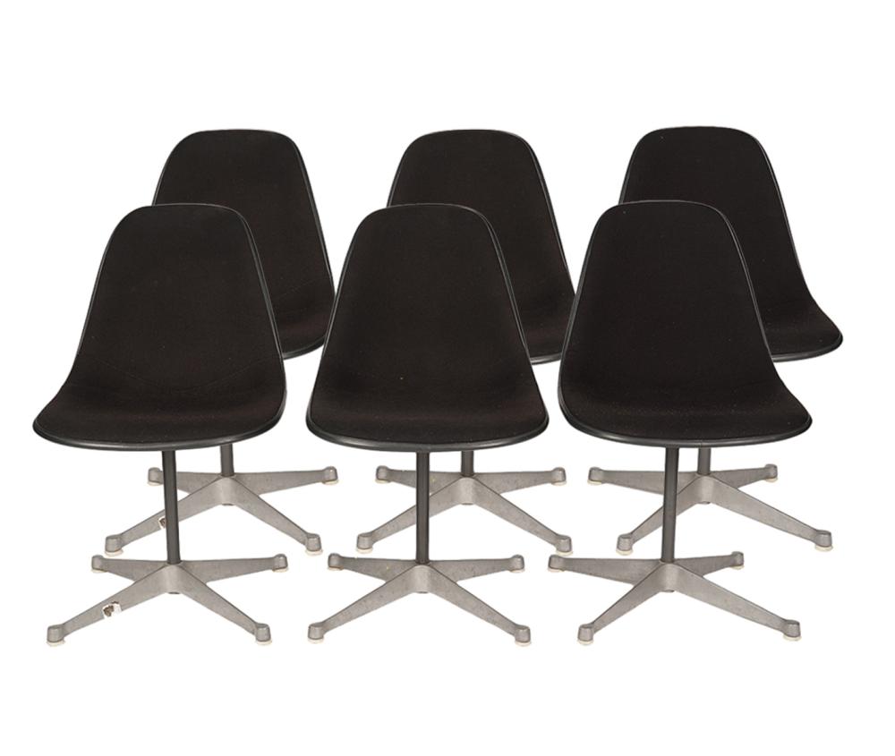 6 HERMAN MILLER BLACK SWIVEL CHAIRSHerman 2cf5a3