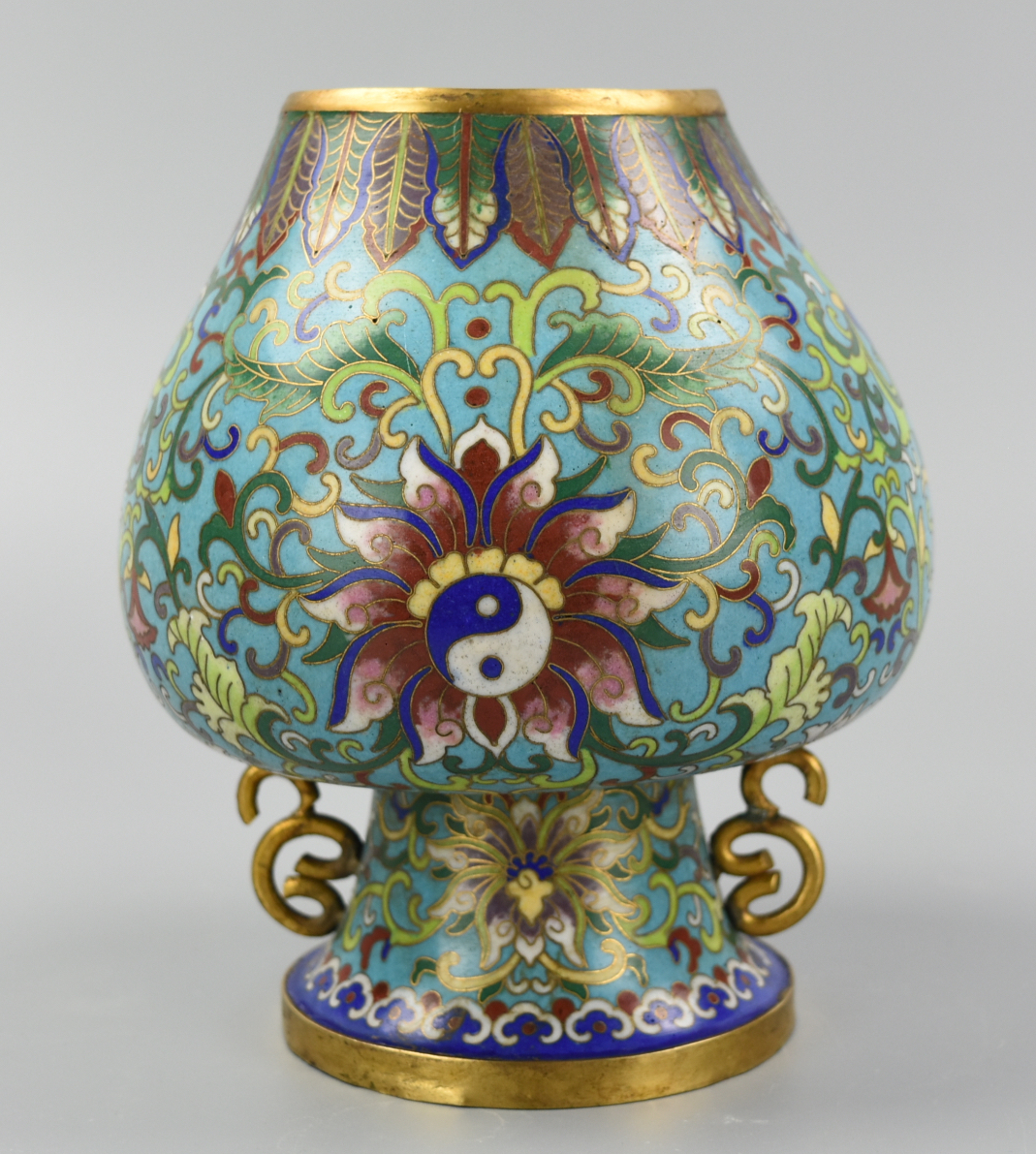 TOP PORTION OF A CHINESE CLOISONNE 2cf621
