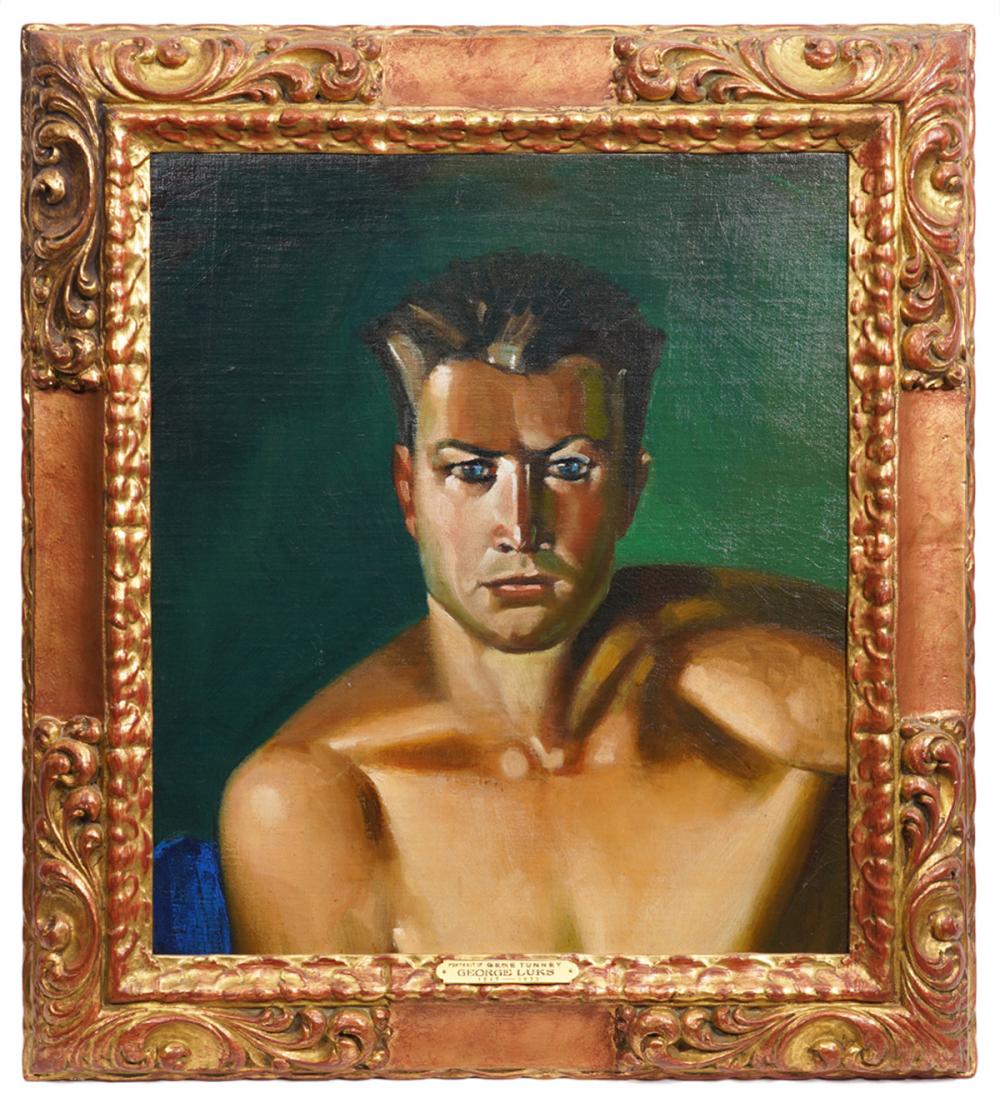 GEORGE LUKS PORTRAIT OF GENE TUNNEY  2cf6ca