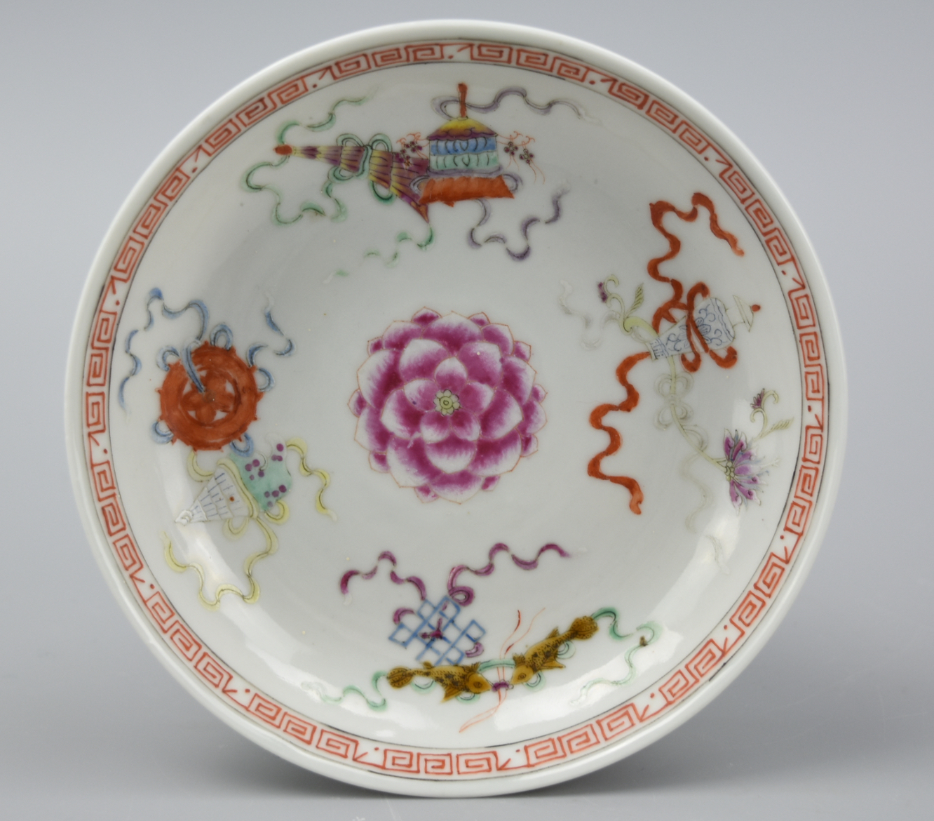 CHINESE FAMILLE ROSE PLATE,18-19TH C.