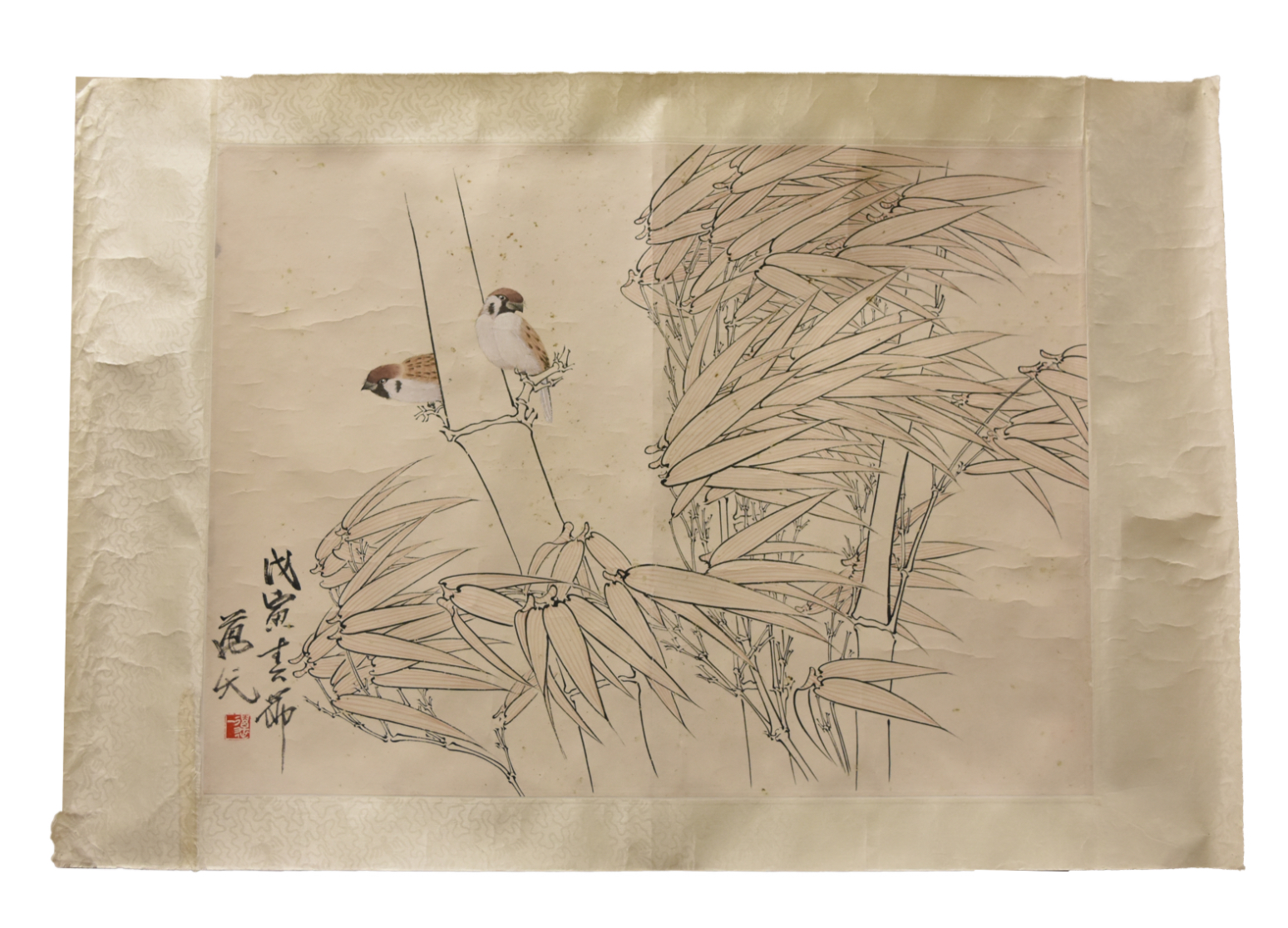 CHINESE PAINTING OF SONGBIRDS  2cf7b4