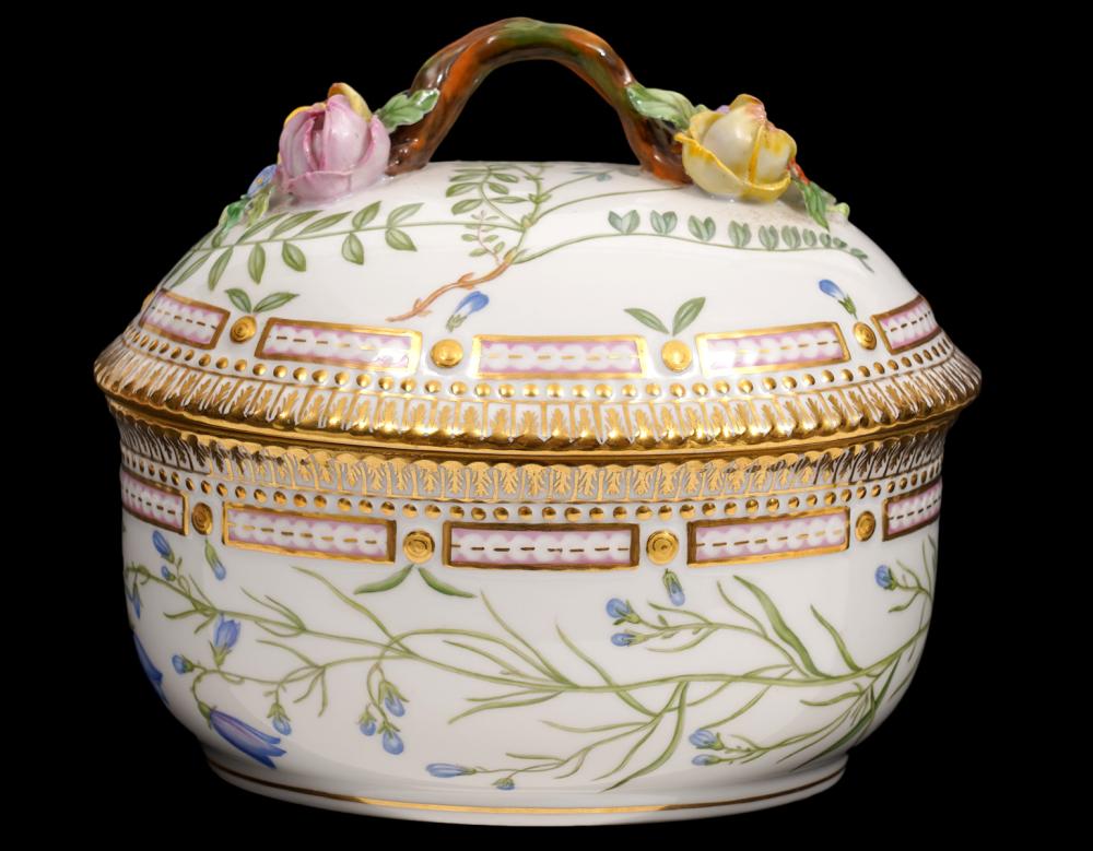 FLORA DANICA COVERED SUGAR BOWL