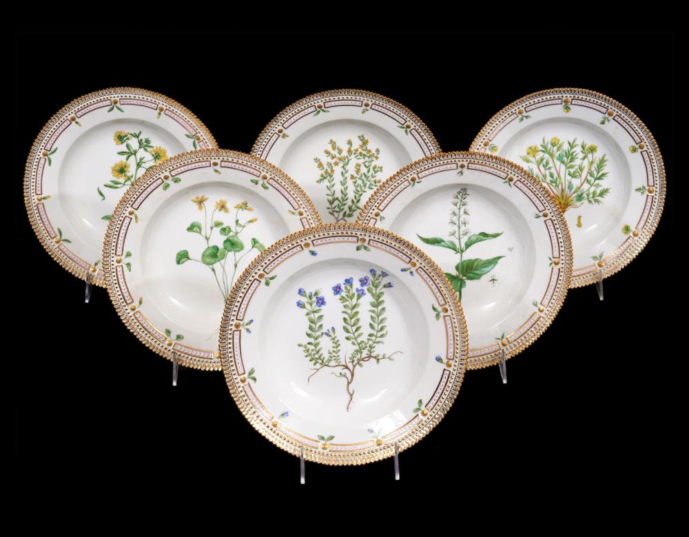 6 FLORA DANICA DEEP PLATES 20 35456 2cf94b