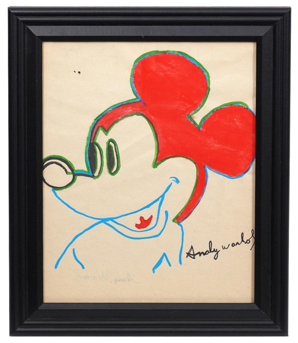 MANNER OF ANDY WARHOL MICKEY MOUSE 2cf971