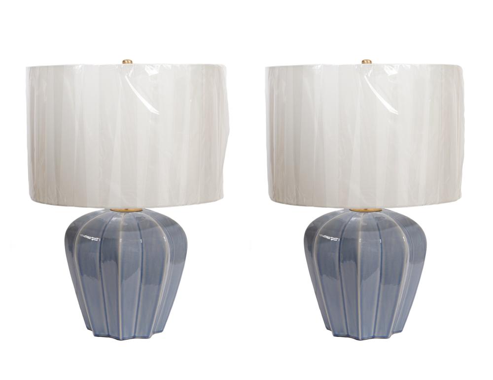 PR. GLAZED TABLE LAMPS BY VISUAL