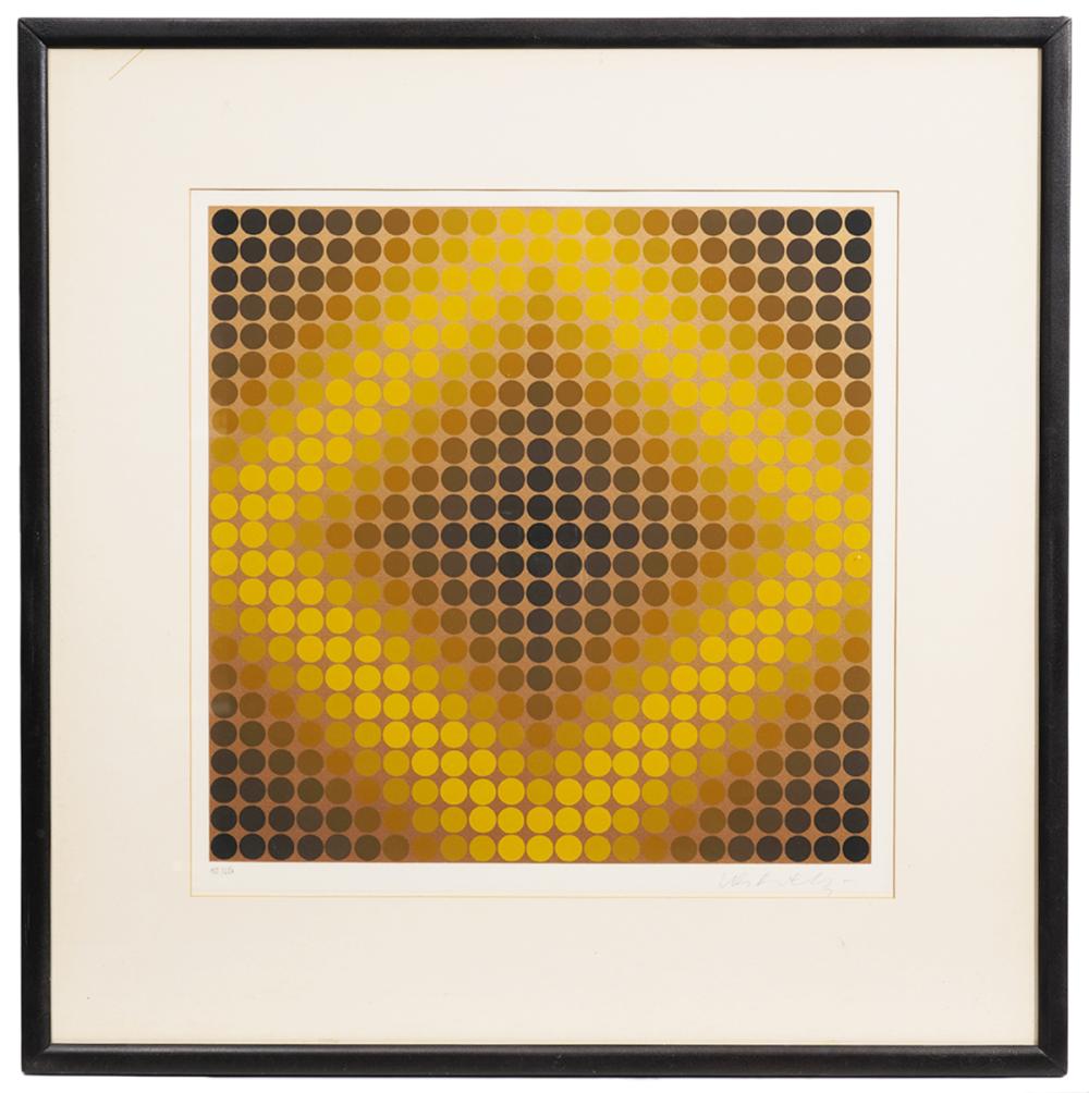 VICTOR VASARELY SIGNED LITHOGRAPHVictor 2cf9d5