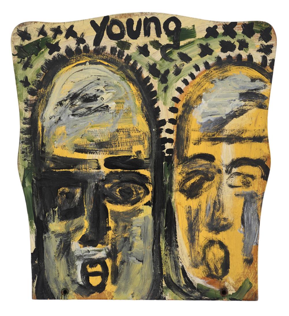 PURVIS YOUNG TWO FACES OIL ON 2cfa0f