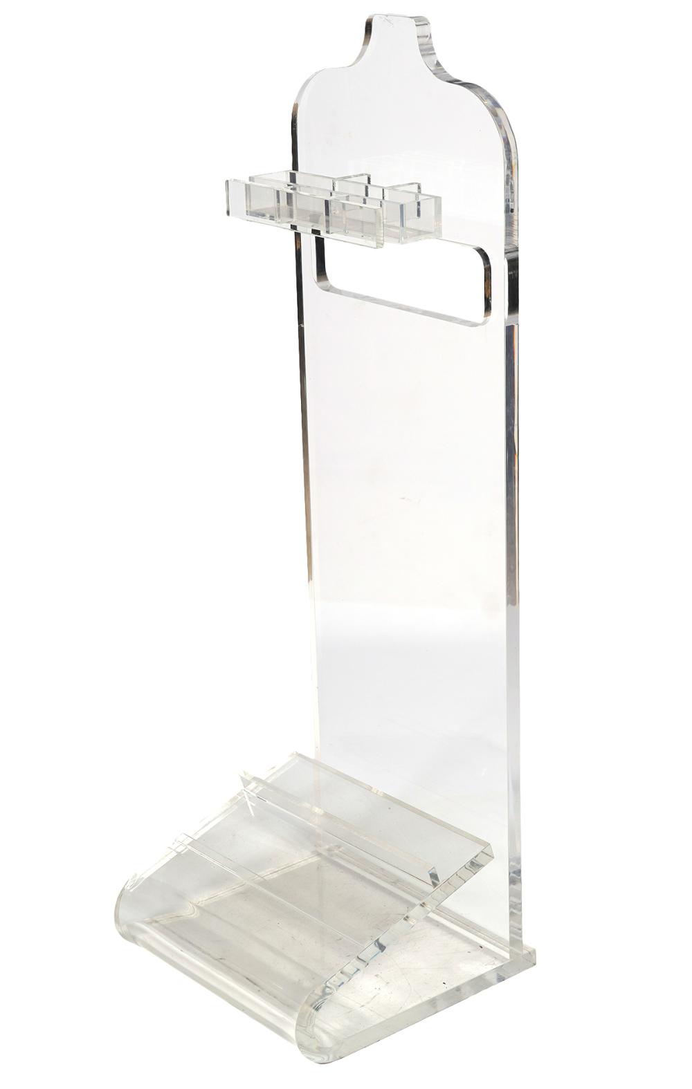 MODERN LUCITE VALET STANDModern 2cfc16