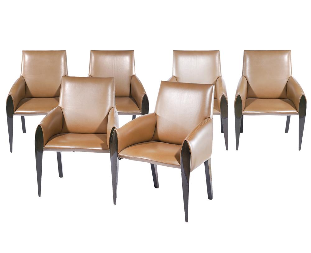 SET OF 6 DAKOTA JACKSON ARM CHAIRSSet 2cfcf4