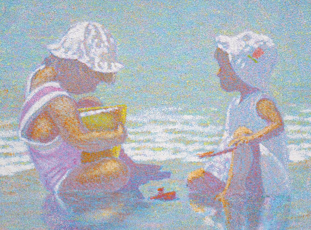 HENRY BENSON GIRLS AT THE BEACH  2cfd07