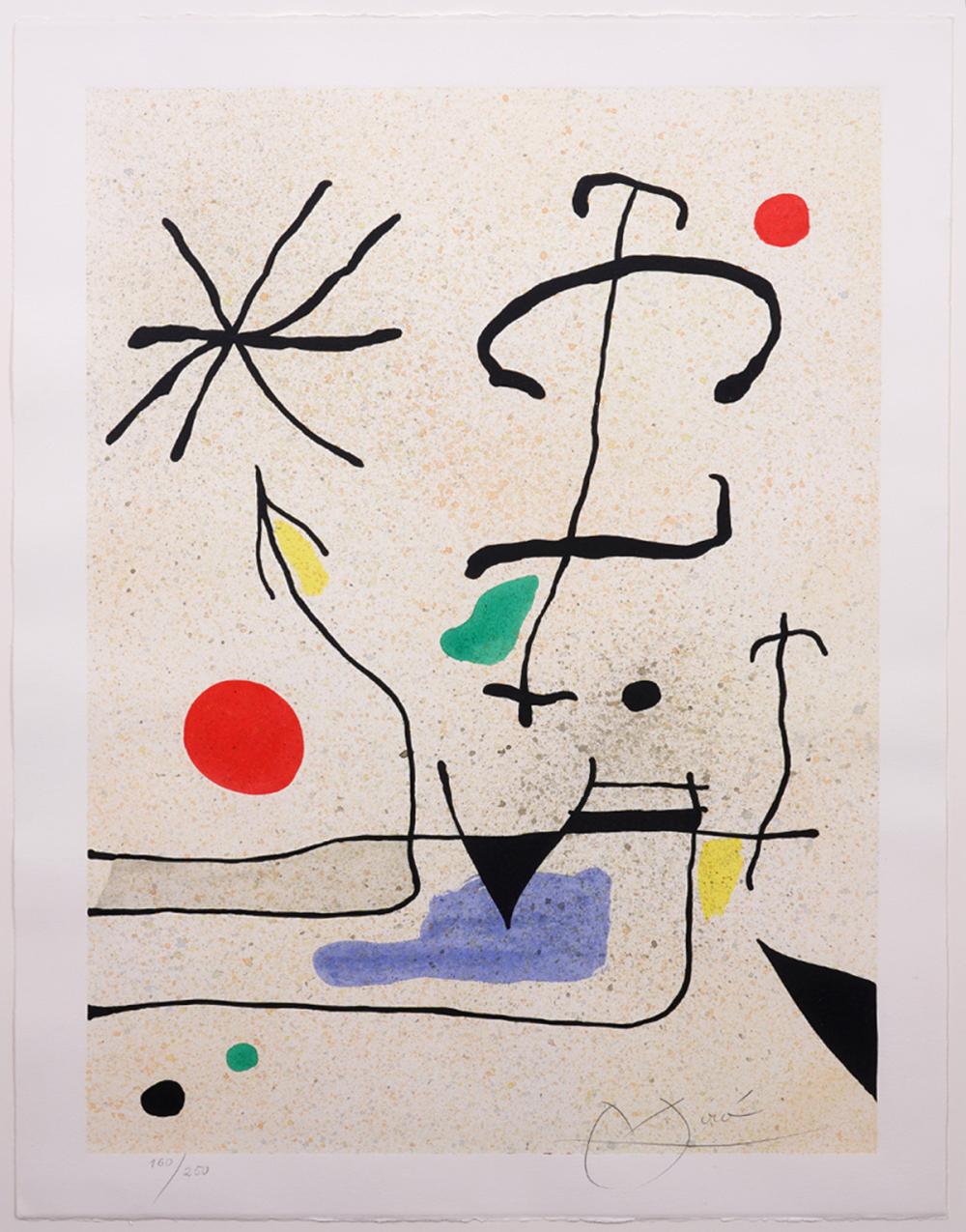 JEAN MIRO LITHOGRAPH ON PAPERJoan