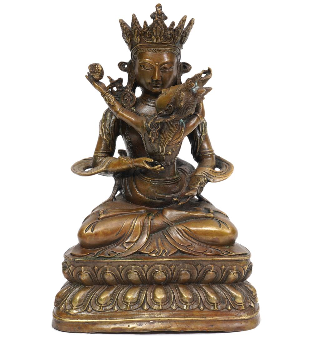 BRONZE YAB YUM BUDDHA TANTRIC STATUEBronze