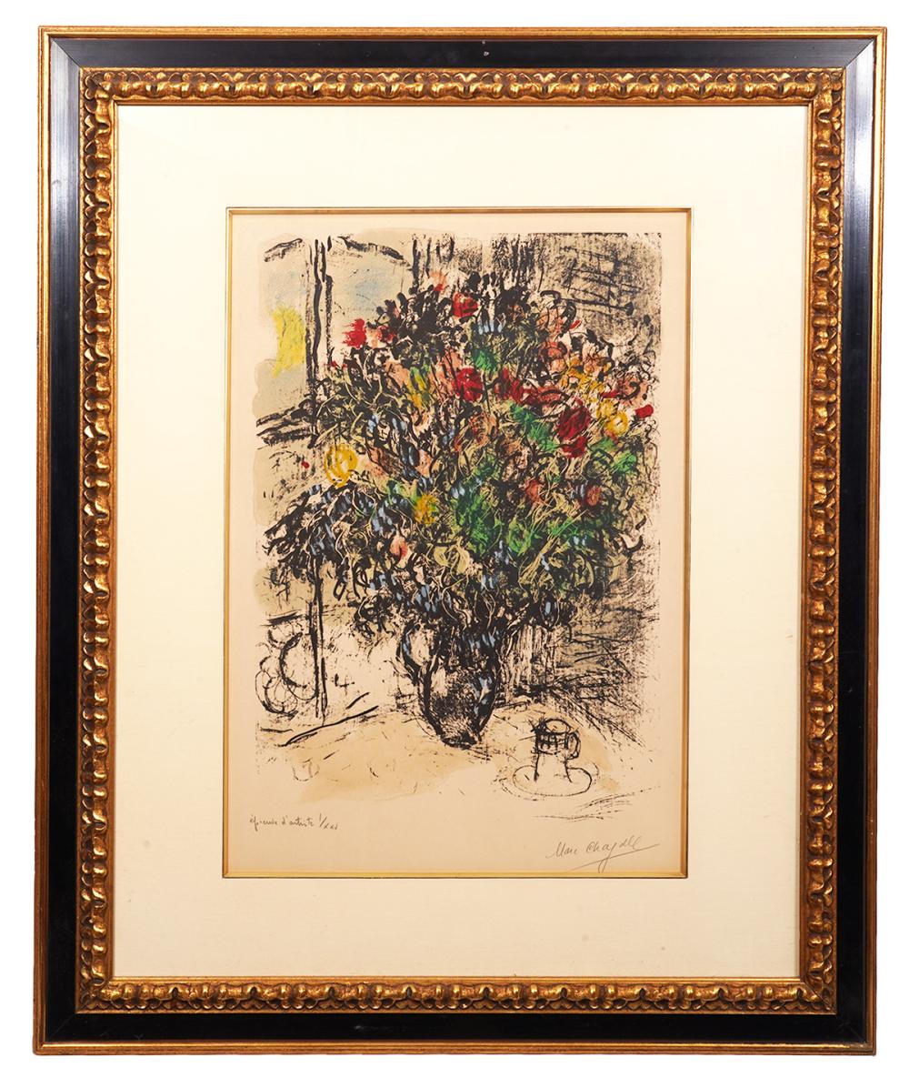 MARC CHAGALL LITHOGRAPH BOUQUET 2d0050