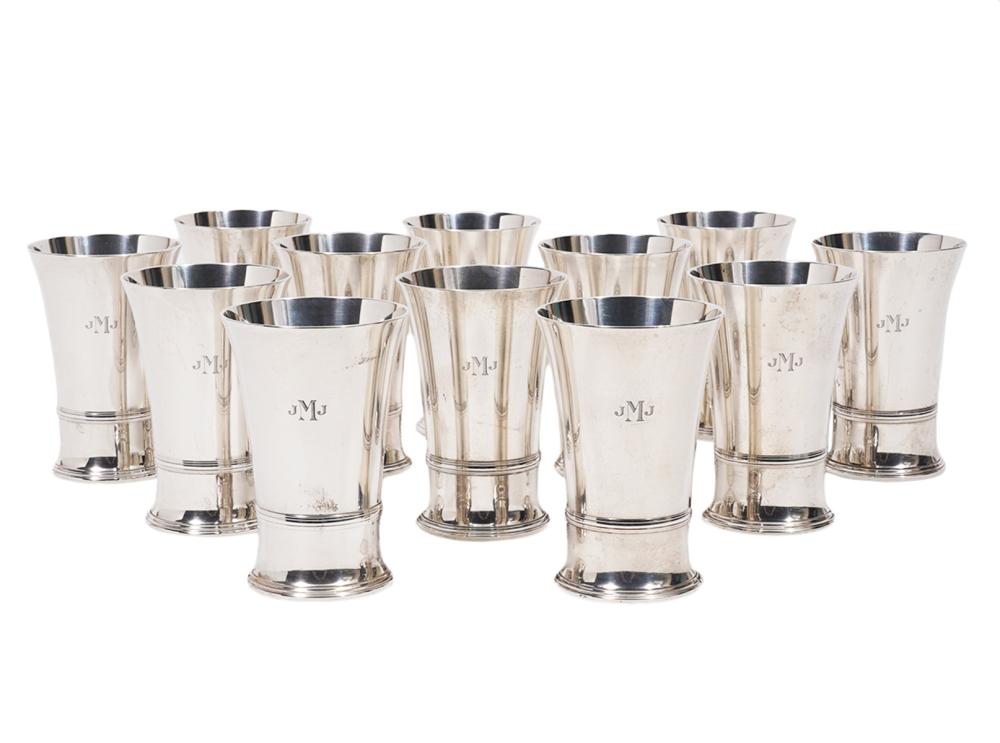 12 TIFFANY & CO. STERLING TUMBLERS12