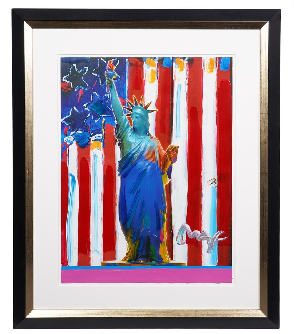 PETER MAX 'UNITED WE STAND' MIXED