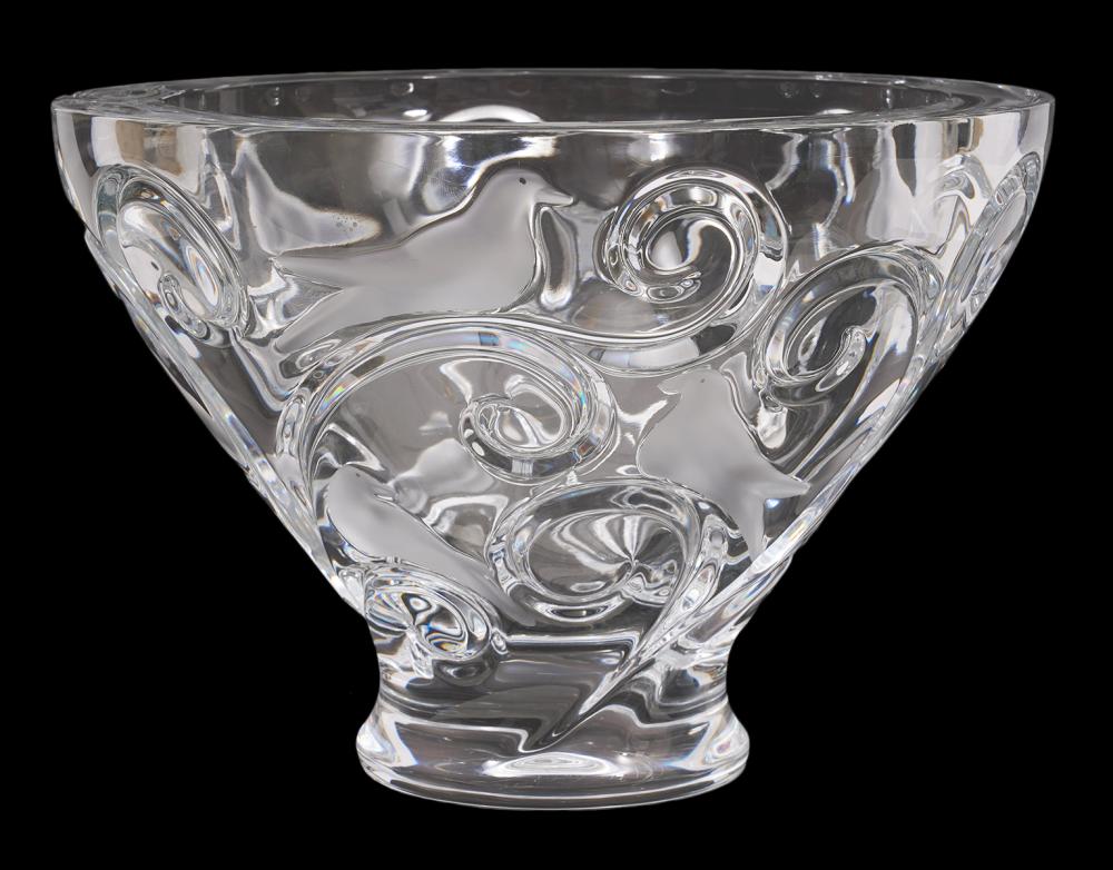 LALIQUE VERONE PATTERN CENTERPIECE 2d015e