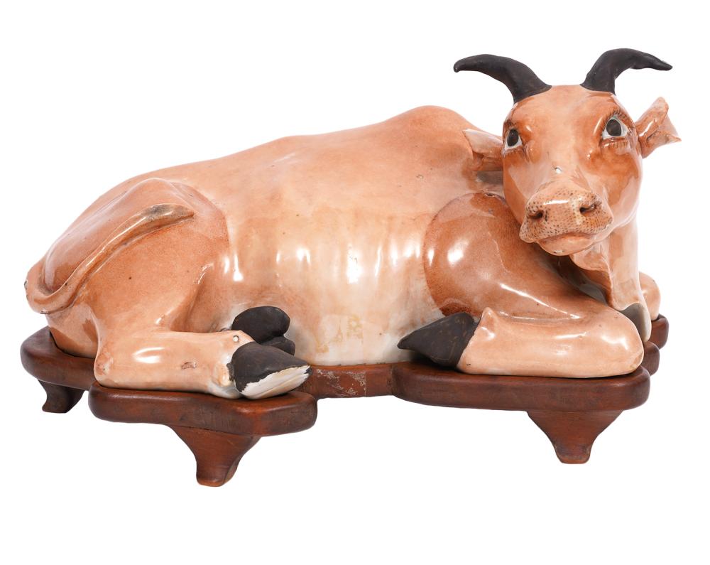 ANTIQUE CHINESE CERAMIC WATER BUFFALO 2d016d
