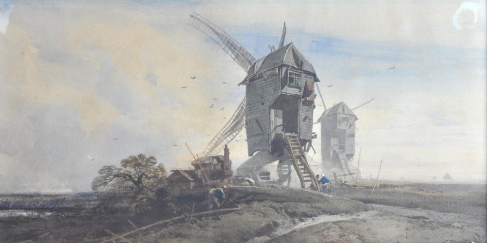 CHARLES HOGUET 'WINDMAILLS BY THE