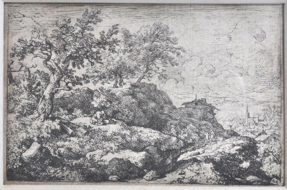 WOODBLOCK PICTORIAL LANDSCAPE ALLAERT