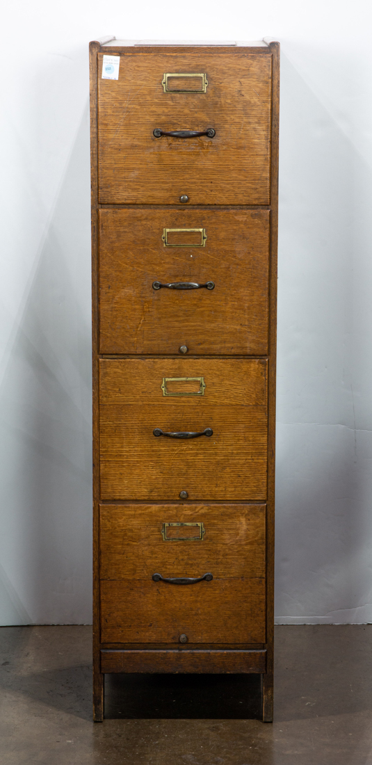 OAK FILE CABINET Oak file cabinet,