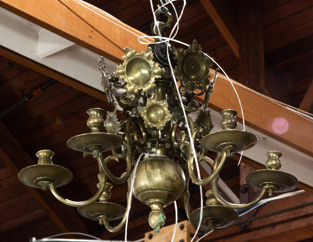 CONTINENTAL BRASS CHANDELIER Continental 2cdd30